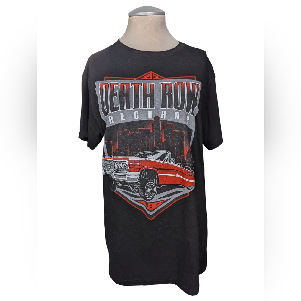 Death Row Records Black and Red Graphic Tee